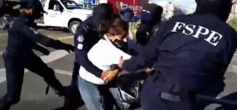 FSPE represión a manifestantes.