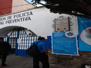 Instalaciones de la Policía Preventiva de Guanajuato capital.