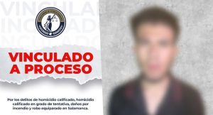 Isaac Antonio N fue vinculado a proceso por doble homicidio e incendio a un billar en Salamanca.