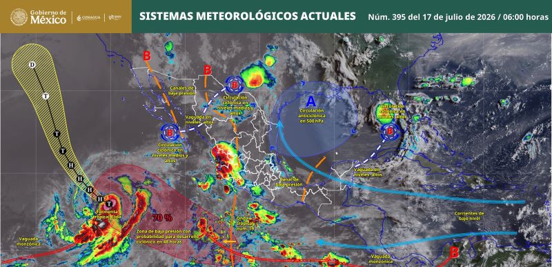 Mapa del tiempo 17VII26