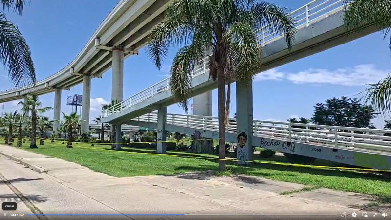 Puente desde el cual se suicidó el policía Orlando Maciel.