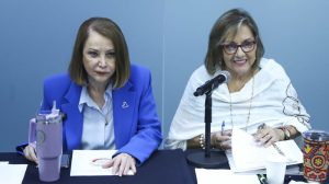 Senadoras Itzel Castillo Juárez y Martha Lucía Micher Camarena.
