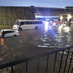 En unos 45 minutos de este lunes, Celaya recibió la lluvia que generalmente cae durante todo agosto; provocó muchos problemas