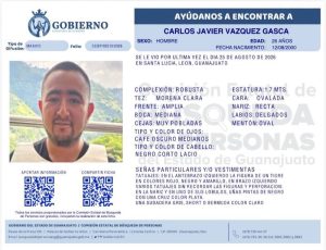 Carlos Javier Vázquez Gasca, desaparecido en León.