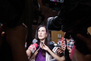 Kenia López Rabadán, presidenta de la Cámara de Diputados.