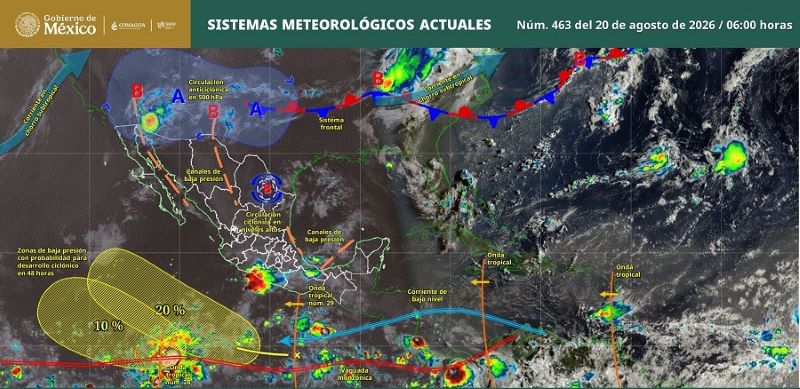 Mapa del tiempo 20VIII26