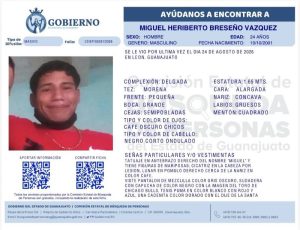 Miguel Heriberto Breseño Vázquez, desaparecido en León.