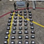 Más de tonelada y media de cocaína fue asegurada a 329 kilómetros de costas de Michoacán