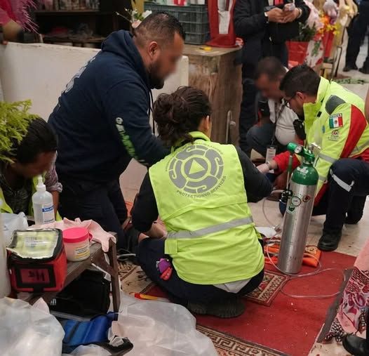 Suicida en el mercado Morelos