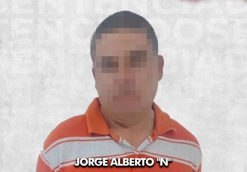 Jorge Alberto N fue sentenciado a 41 años de cárcel por feminicidio y homicidio calificado.