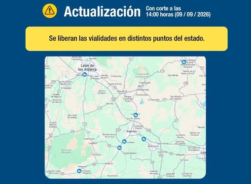 Liberadas las carreteras
