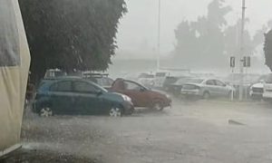 Lluvia en León