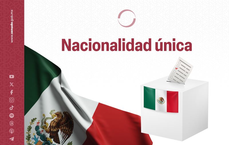 Nacionalidad única a presidenciales y gubernaturas.
