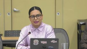 Synthia Viviana Cifuentes, titular de la Unidad de enlace de la Secretaría de las Mujeres.