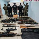 Marina, SSPC y FGR desarticulan red de fabricación y venta ilegal de armas en Puebla y Ciudad de México; hay cuatro detenidos