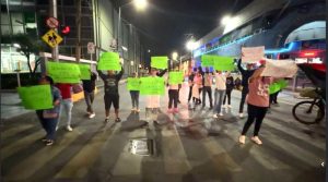 Manifestantes del IMSS Celaya.