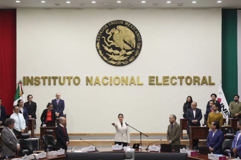 Rinde protesta Blanca Cruz García .