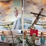 Muere sacerdote al caerle pesada cruz de madera cuando oficiaba misa en Guayaquil, Ecuador