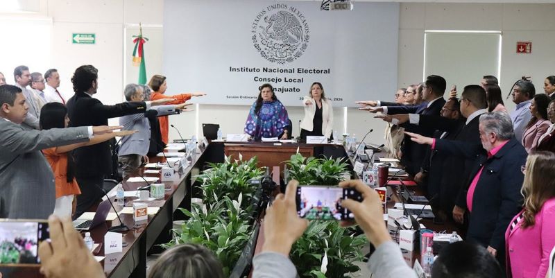 Toma de protesta a los integrantes del Consejo Local del INE Guanajuato.